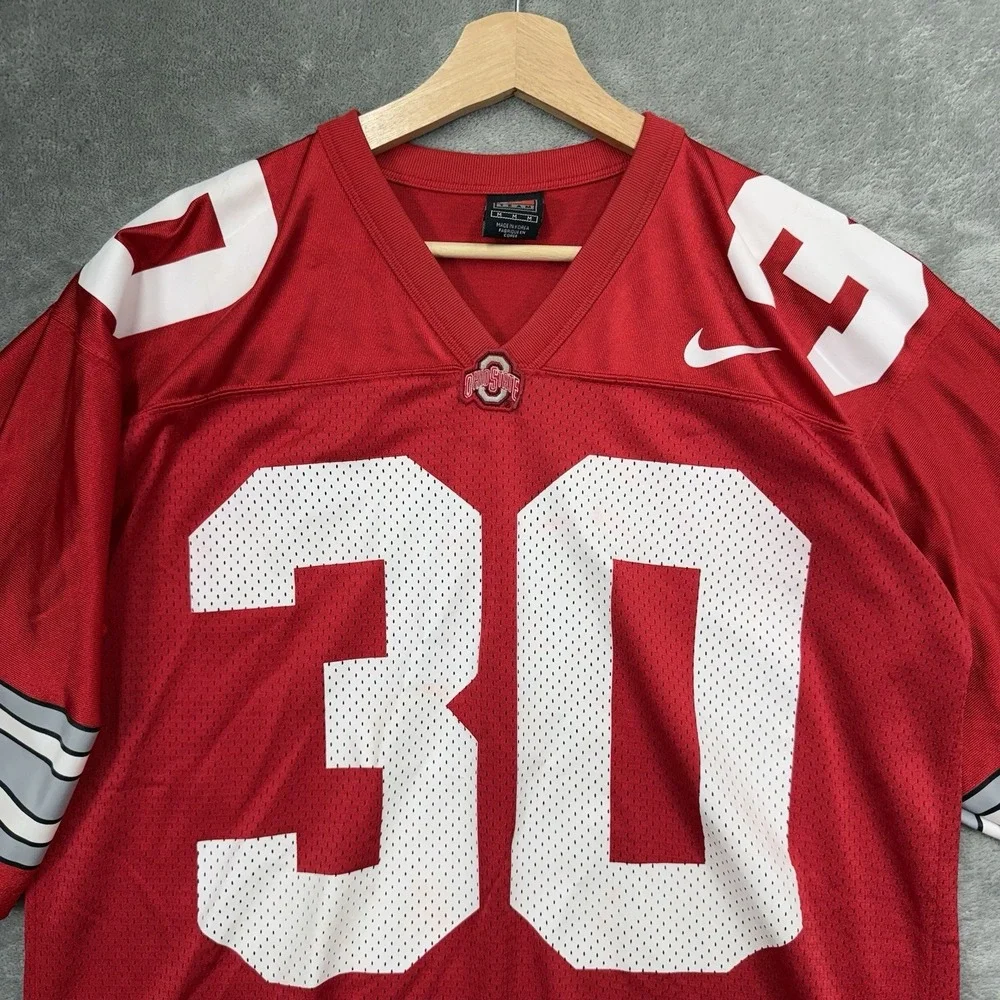 VTG Nike Ohio State Buckeyes Mesh Jersey #30 Authentic Korea-Made Swoosh Size M